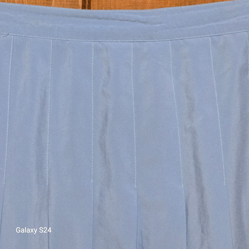 Kaelin Vintage Blue Pleated Tennis Skirt Made in USA KT7406X Size 10 Mens Womens